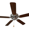 Maxim Lighting Basic-Max 52" Nickel Fan Walnut/Pecan Blades Satin Nickel/Walnut/Pecan