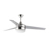 Maxim Lighting Trio 52" Nickel Fan LED 2-Light SV/BK Blades Satin Nickel/Black