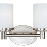 Maxim Lighting Cylinder 2-Light Bath Vanity Satin Nickel
