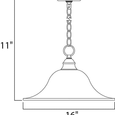 Maxim Lighting Essentials Pendant Satin Nickel