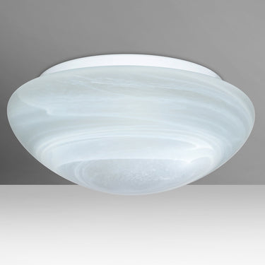 Bobbi 12 Marble glass, straight-on | Besa Lighting