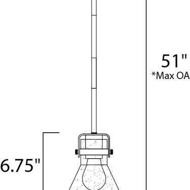 Maxim Lighting Seafarer Pendant With Bulb Polished Chrome