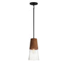Maxim Lighting Carpenter 6.5" Mini Pendant Walnut/Black
