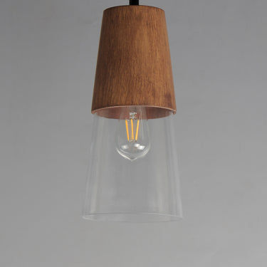Maxim Lighting Carpenter 6.5" Mini Pendant Walnut/Black