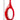 Finesse Decor Trombone Red - Set of Two Vases 