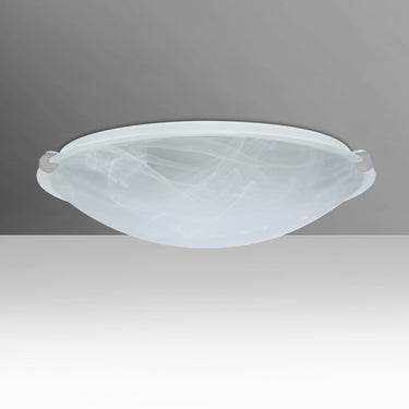 Trio 12 in Marble glass, straight-on | Besa Lighting
