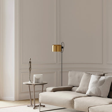 Luxury designer floor lamp Coupe 3321 by Oluce with tiltable light for reading and ambiance