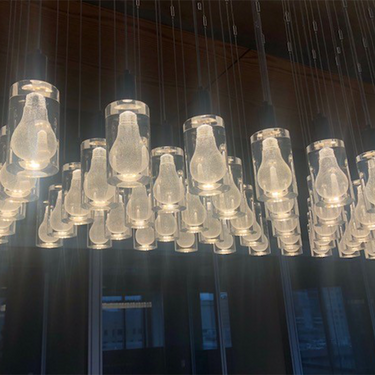 Adjustable Hanging A-Lamp LED Light for Residential and Commercial Use Multipled Light Installed