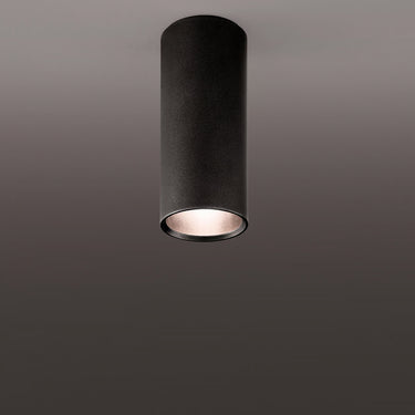 Lodes A-Tube Large modern ceiling light in matte black with slim cylindrical design