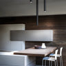 Lodes A-Tube Large ceiling light installed above a contemporary kitchen island