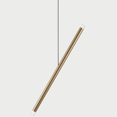 A-Tube Nano Duo designer pendant by Lodes in matte champagne