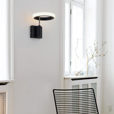 Aerial Hardwired LED Wall Sconce 9" Antique Nickel