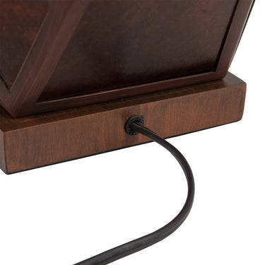 Nova of California Artifact Natural Mica Table Lamp Night Light 22 Gunmetal Charcoal Gray