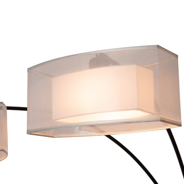 Nova of California Amarillo 3 Light Arc Floor Lamp Matte Black