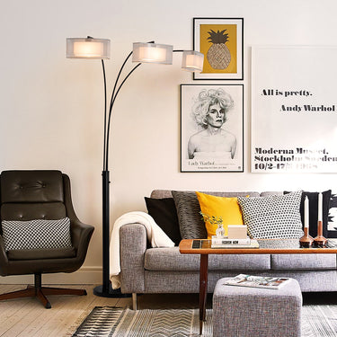 Nova Amarillo 3-Light Arc Floor Lamp, photo 2