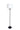 House of Troy Alpine 4 light cluster black/satin nickel floor lamp with white silk softback shade A700-BLK/SN