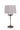 House of Troy Alpine 4 light cluster antique brass/black table lamp with white silk softback shade