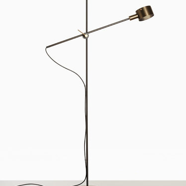 Premium Oluce G.O. floor lamp with movable horizontal arm and stylish design