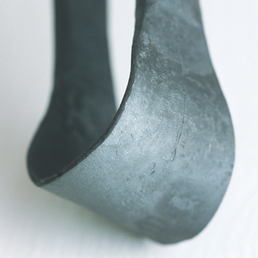Conmoto Ferro & Fuoco Fireplace Tools, rolled handle end in detail