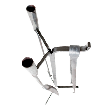 Conmoto Ferro & Fuoco Tripod Stand, top of the forged stand holding tools (tools sold separately)