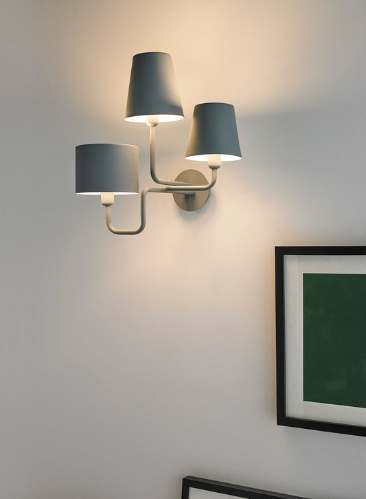 FOC Lighting Tria Brass Wall Sconce
