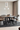 Amalgame wool rug in Black, full view
