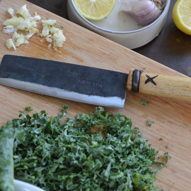 Straight-Edge Vegetable Knife by Master Shin’s Anvil – detail 4