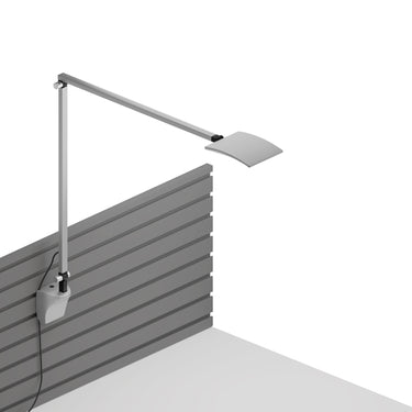 Mosso Pro LED Desk Lamp – Silver, Slatwall Mount