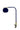 Navy Blue/Satin Brass Aria Clip-On Task Lamp, Round Globe – House of Troy studio photo