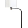 House of Troy Aria Clip on table lamp fabric shade black/satin nickel