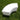 Single white Arc curved bench module on grass