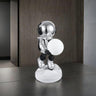 Finesse Decor Lighted Astronaut Sculpture Black & Silver Small