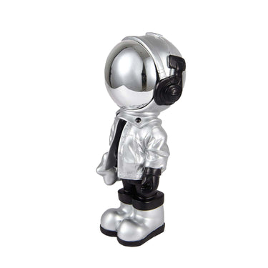 Finesse Decor Astronaut Sculpture Black & Silver Small