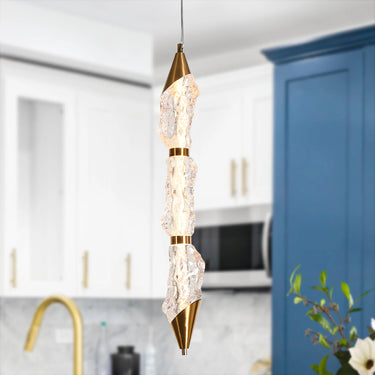 Aaroune Brass Pendant Light - Ideal for Sloped Ceilings
