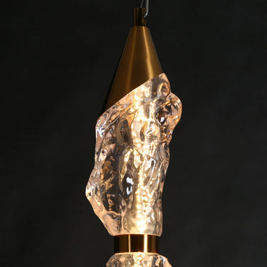 Aaroune 5.5" Brass LED Pendant Light - Elegant Dining Light