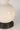Wireless ceramic table lamp in ivory finish with tapered linen shade