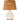 Rechargeable ivory ceramic table lamp with warm LED lighting