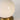 Cordless bedside lamp in ivory ceramic and brass finish
