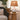 Decorative brass and ivory ceramic lamp for living room tables