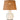 Rechargeable ivory ceramic table lamp with linen shade for modern interiors
