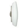 Besa Aero ADA glass wall sconce with opal diffuser and satin nickel finish