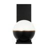 Sean Lavin Akova 14W LED Accent Sconce | Contemporary Warm White Wall Light in matte black and aged brass 