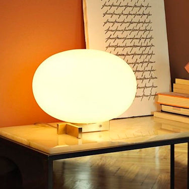 Modern designer table lamp Alba 265 by Oluce for living room and office decor