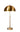 Cordless LED table lamp with dark antique brass finish and beige fabric shade