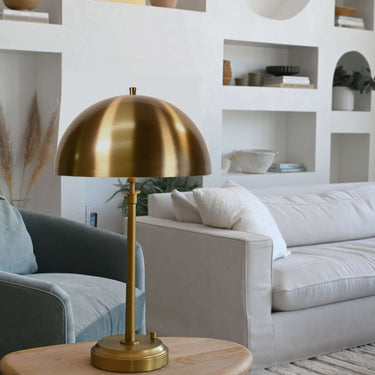Battery-powered table lamp for bedroom nightstands and reading areas