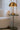 Modern Lantern Alexis cordless lamp with warm LED lighting and linen shade