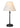 Alexis Cordless Table Lamp with Black Finish and Beige Empire Shade