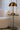 Modern brass dome table lamp with rechargeable battery for reading corner