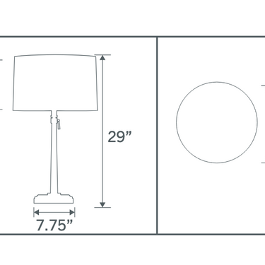 Modern Lantern Alexis Cordless Lamp with adjustable brightness
