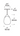 Line drawing of Alina Freejack Pendant by Visual Comfort featuring hand-blown teardrop glass design